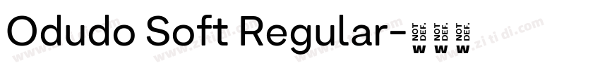 Odudo Soft Regular字体转换